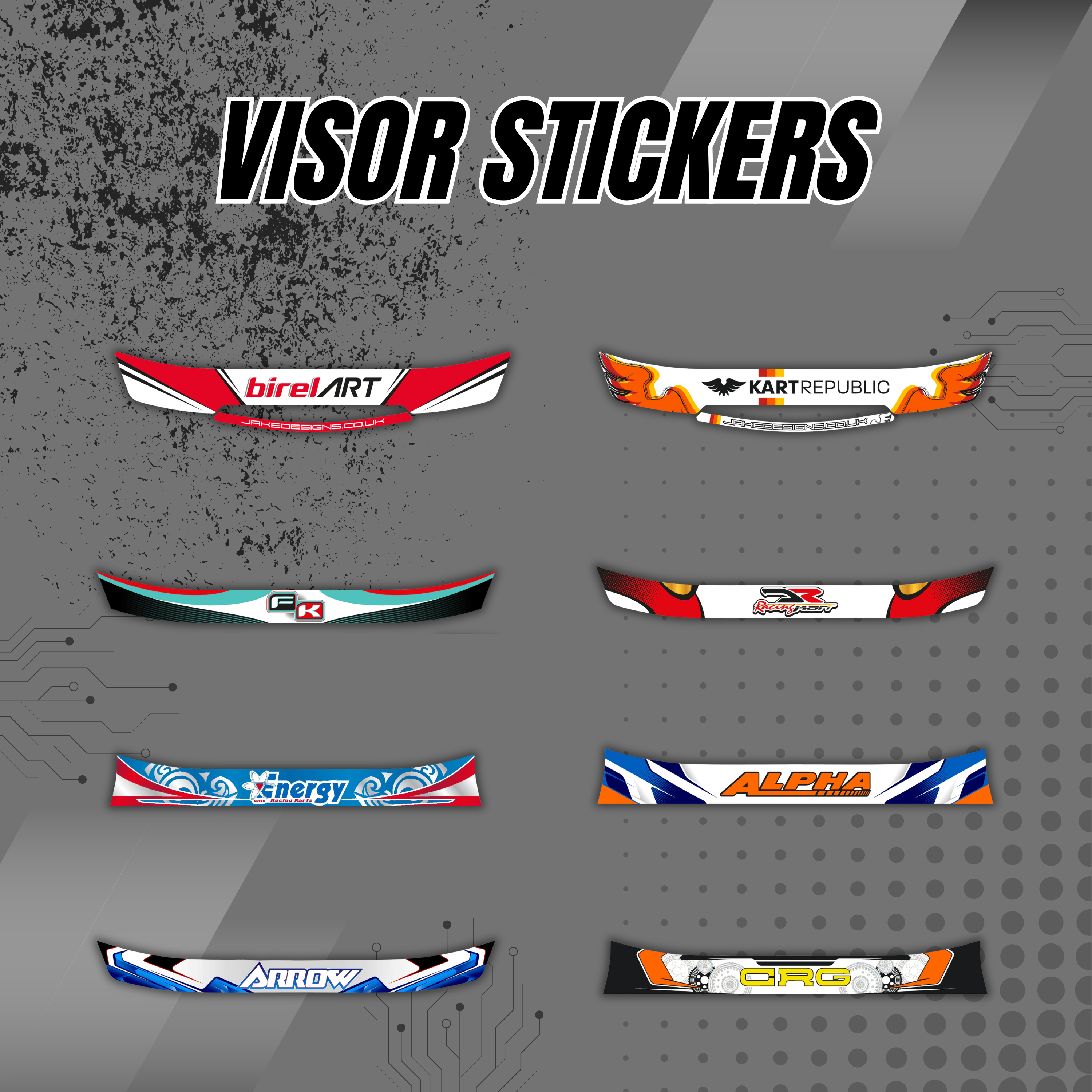 VISORS STICKERS