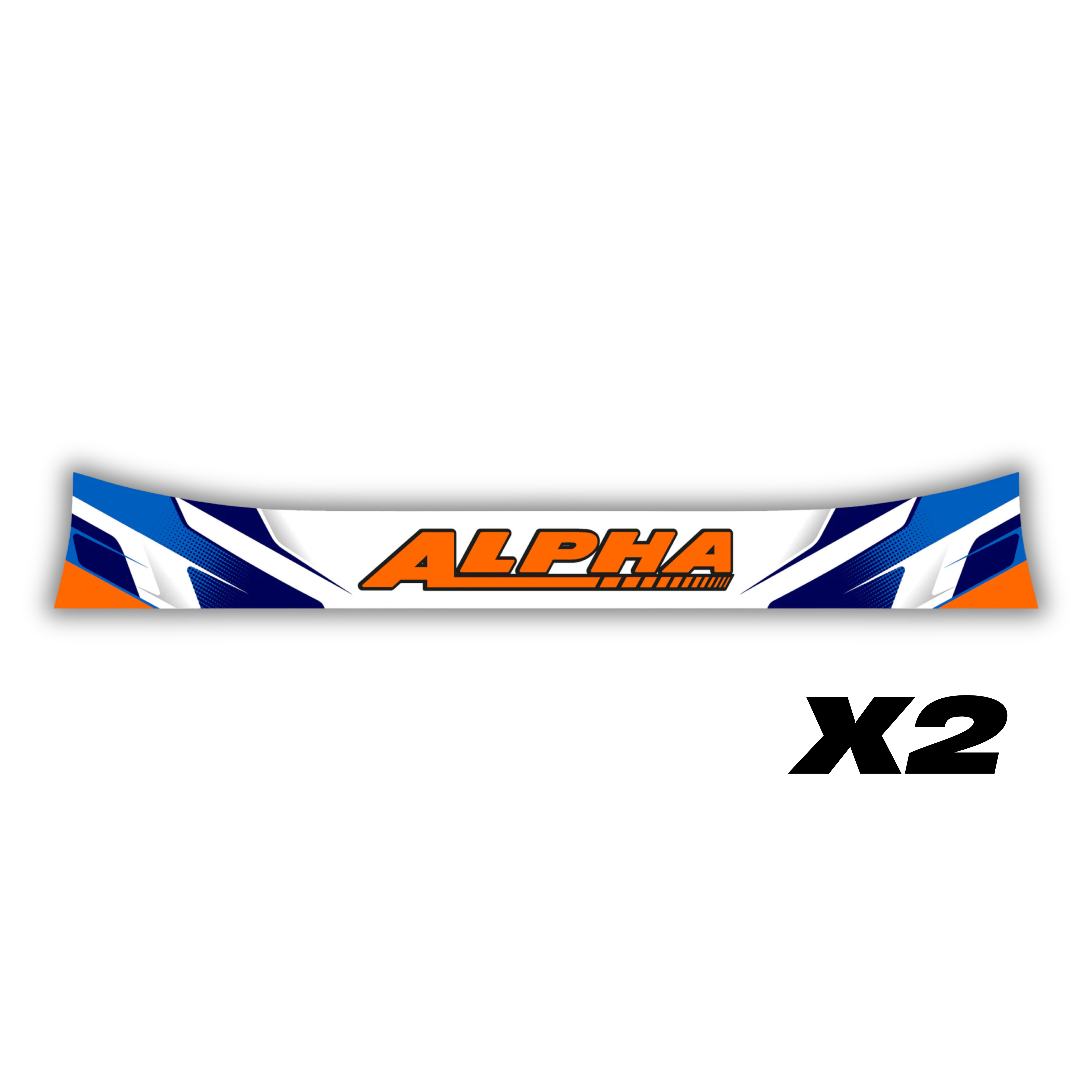 Alpha Visor Stickers [x2]