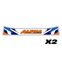Alpha Visor Stickers [x2]