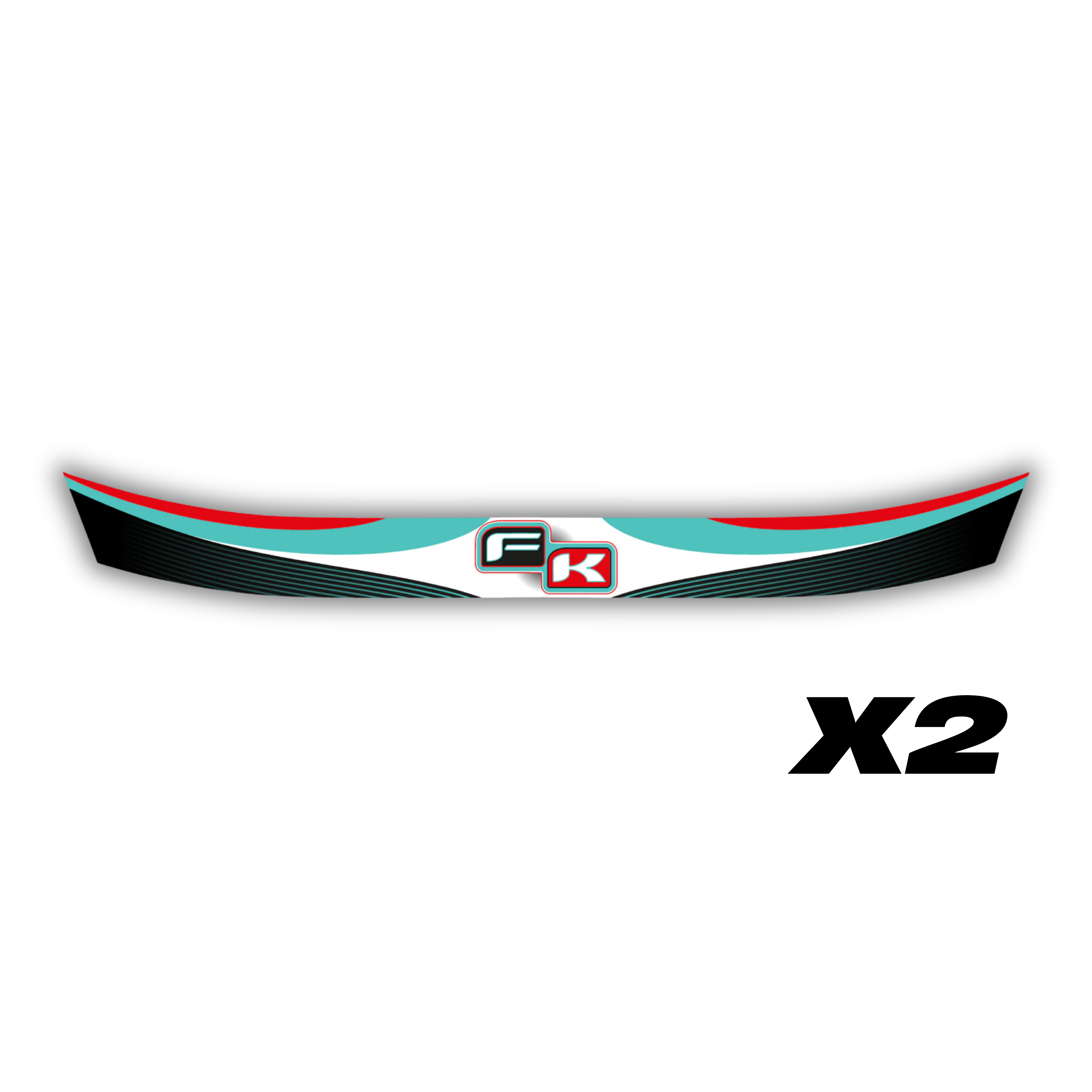 Formula K Visor Stickers [x2]