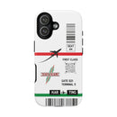 Tony Kart Boarding Pass Phone Case