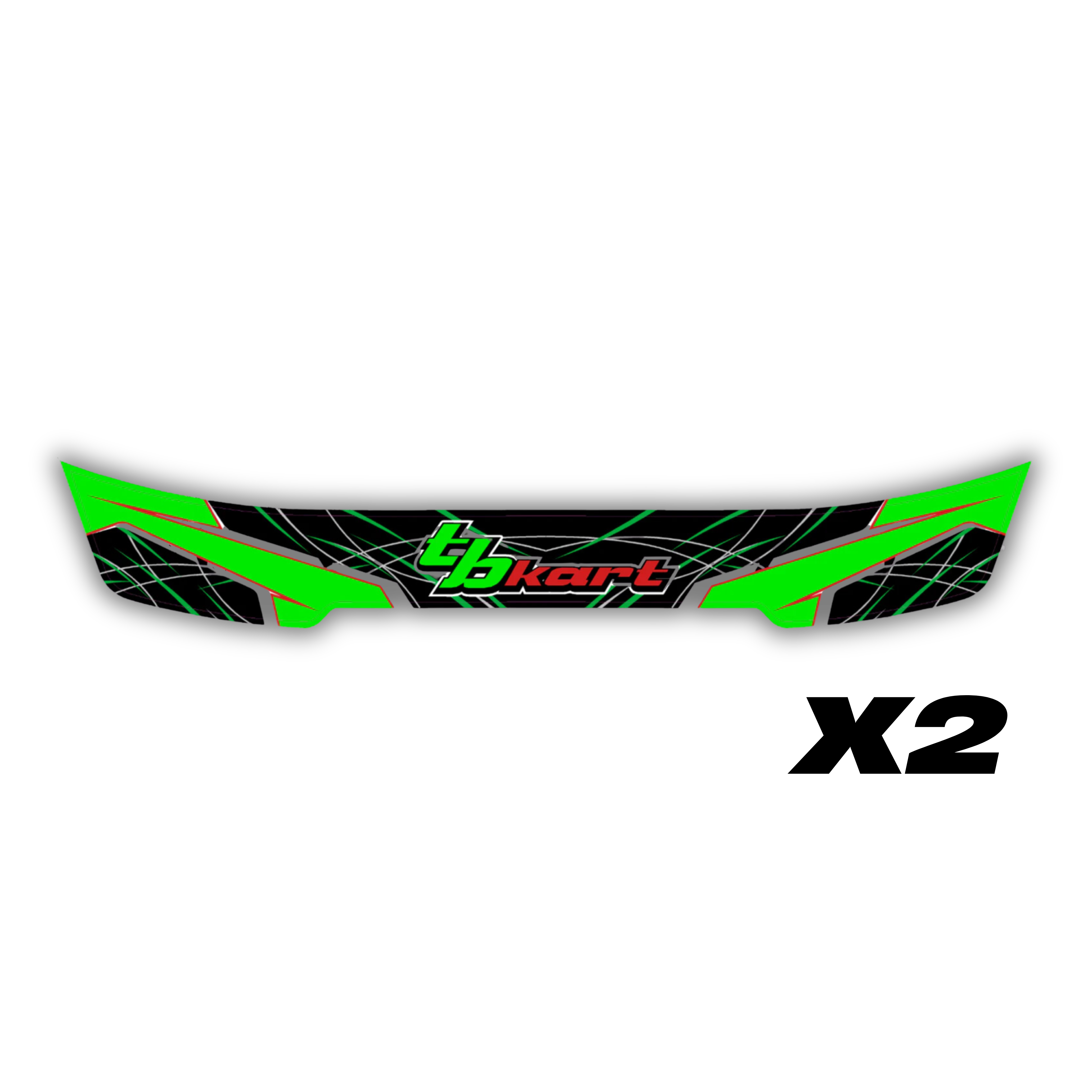TB Kart Visor Stickers [x2]