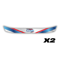Mach 1 Visor Stickers [x2]