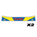 Gold Visor Stickers [x2]