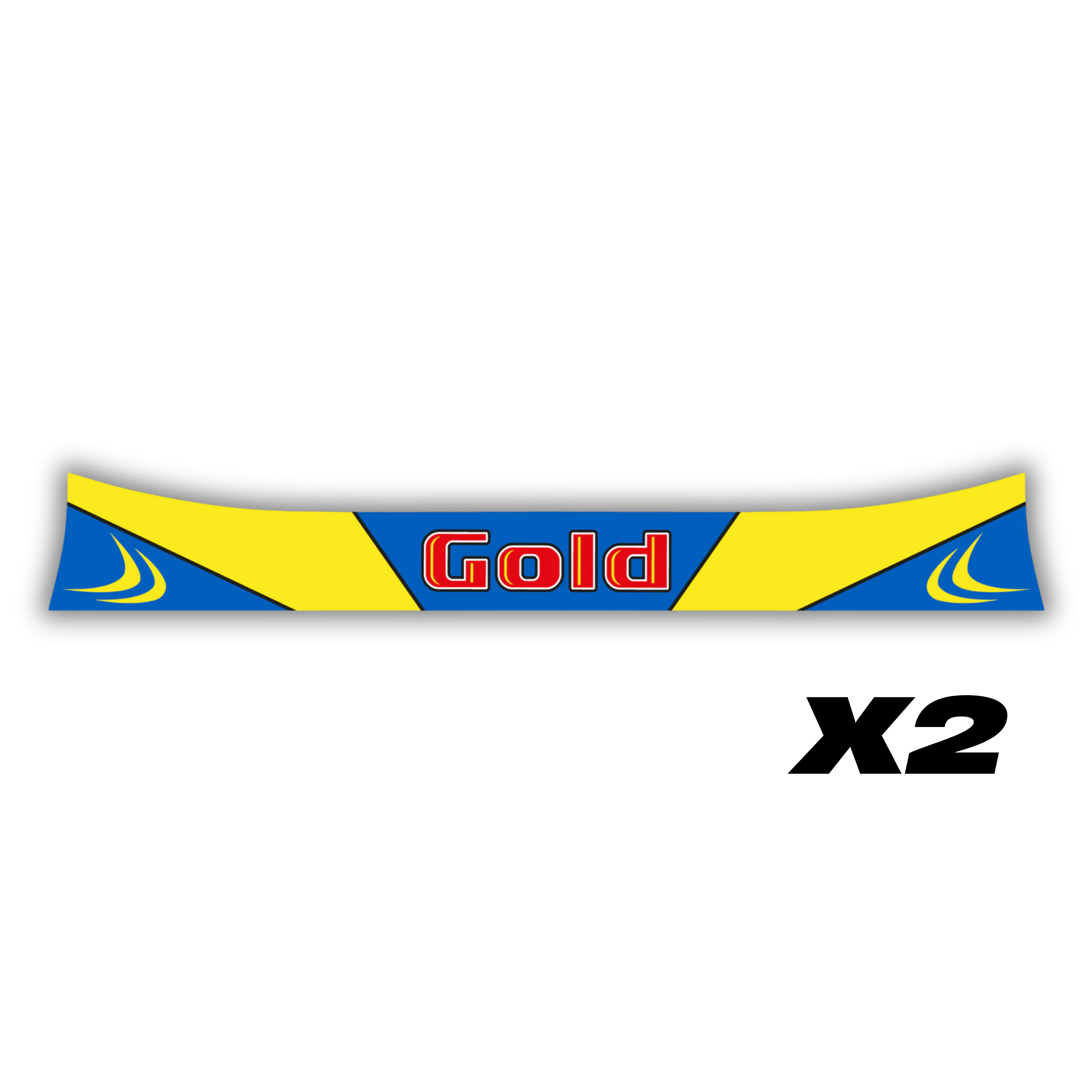 Gold Visor Stickers [x2]