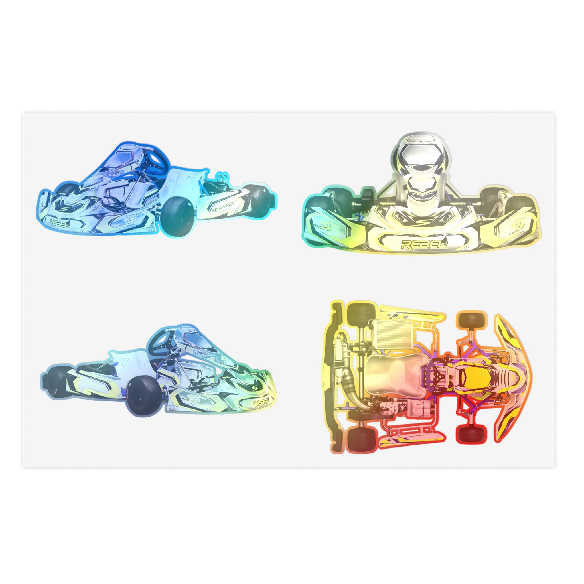 Synergy Go-Kart Stickers [X4]