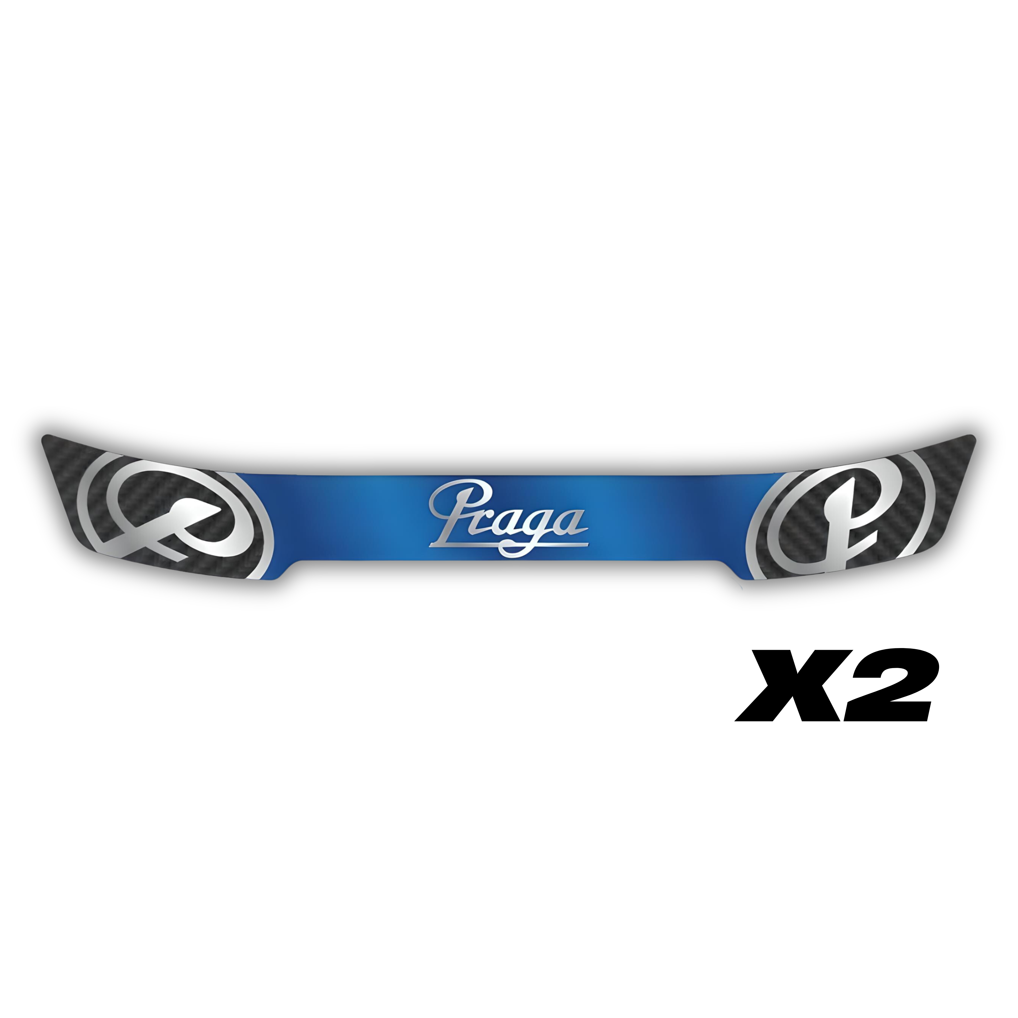 Praga Visor Stickers [x2]