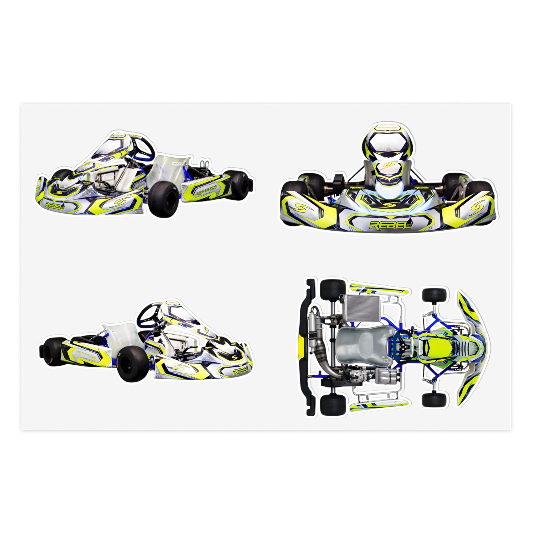 Synergy Go-Kart Stickers [X4]