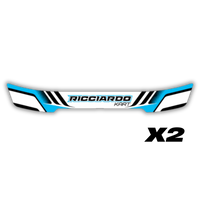 Ricciardo Kart Visor Stickers [x2]