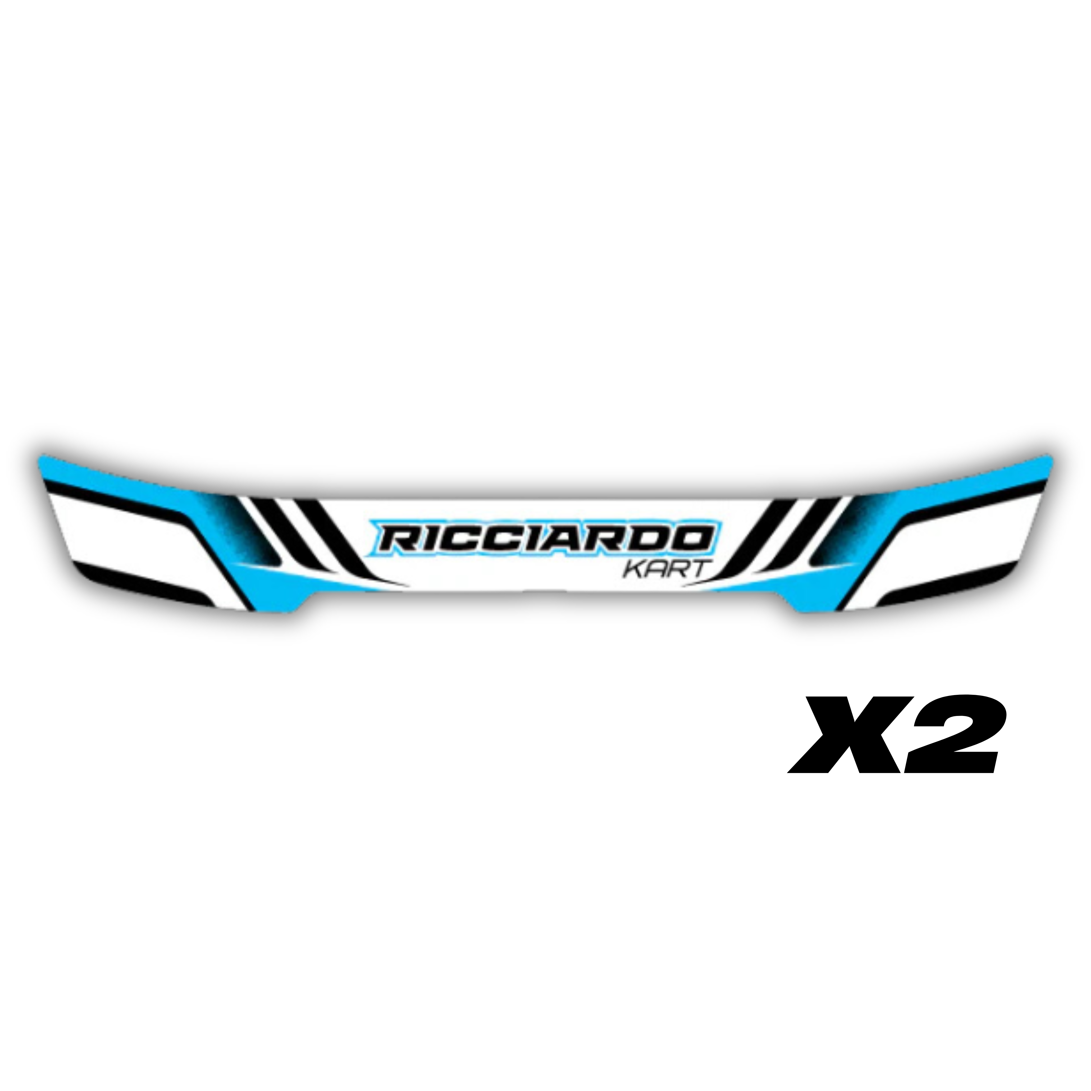 Ricciardo Kart Visor Stickers [x2]