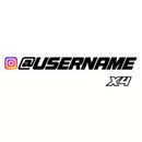 Custom Name Stickers‎ [x4] (Social networks)