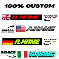 Custom Name Stickers‎ [x4] (Rectangular shape)