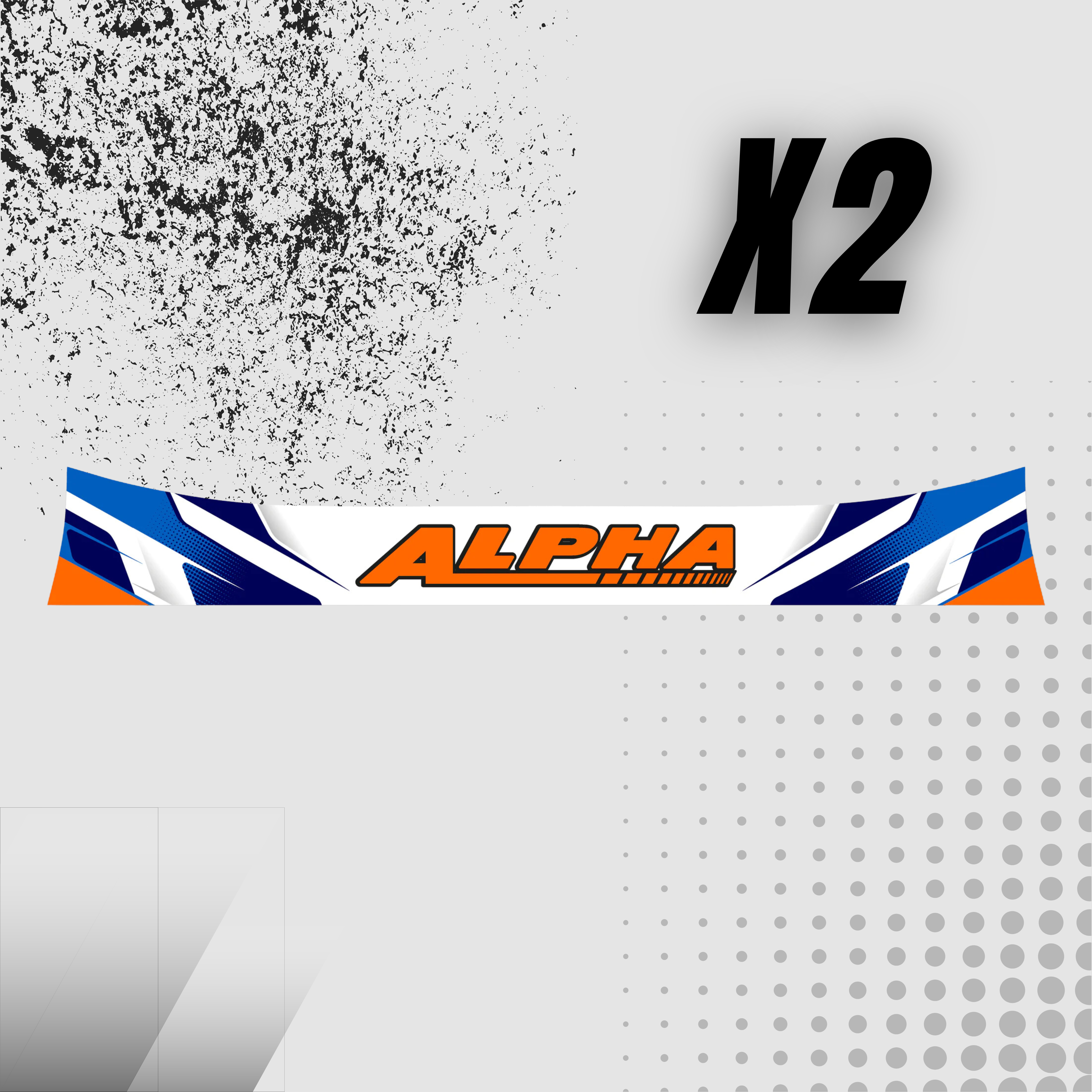 Alpha Visor Stickers (x2)