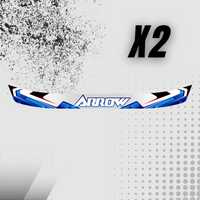 Arrow Visor Stickers (x2)