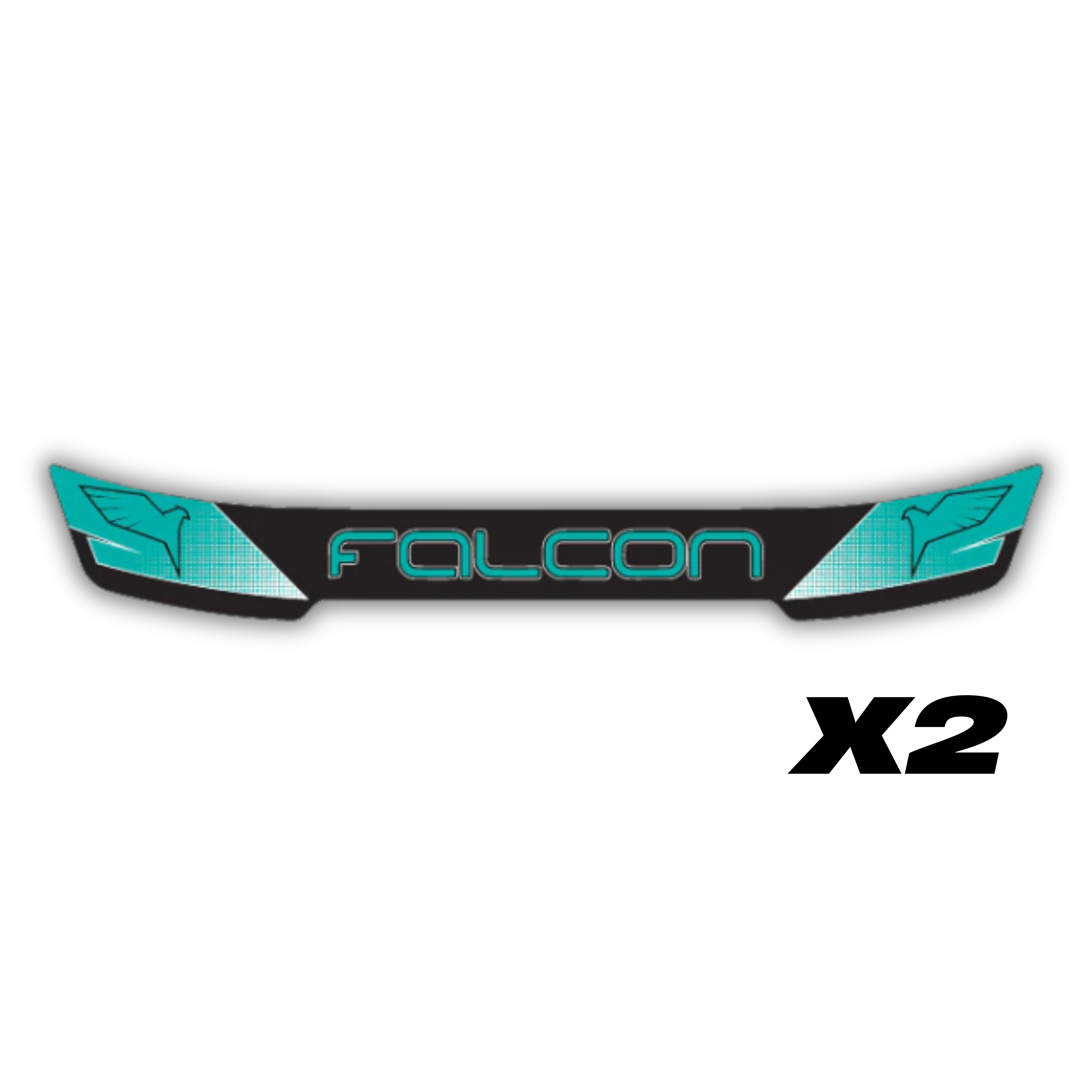 Falcon Visor Stickers [x2]