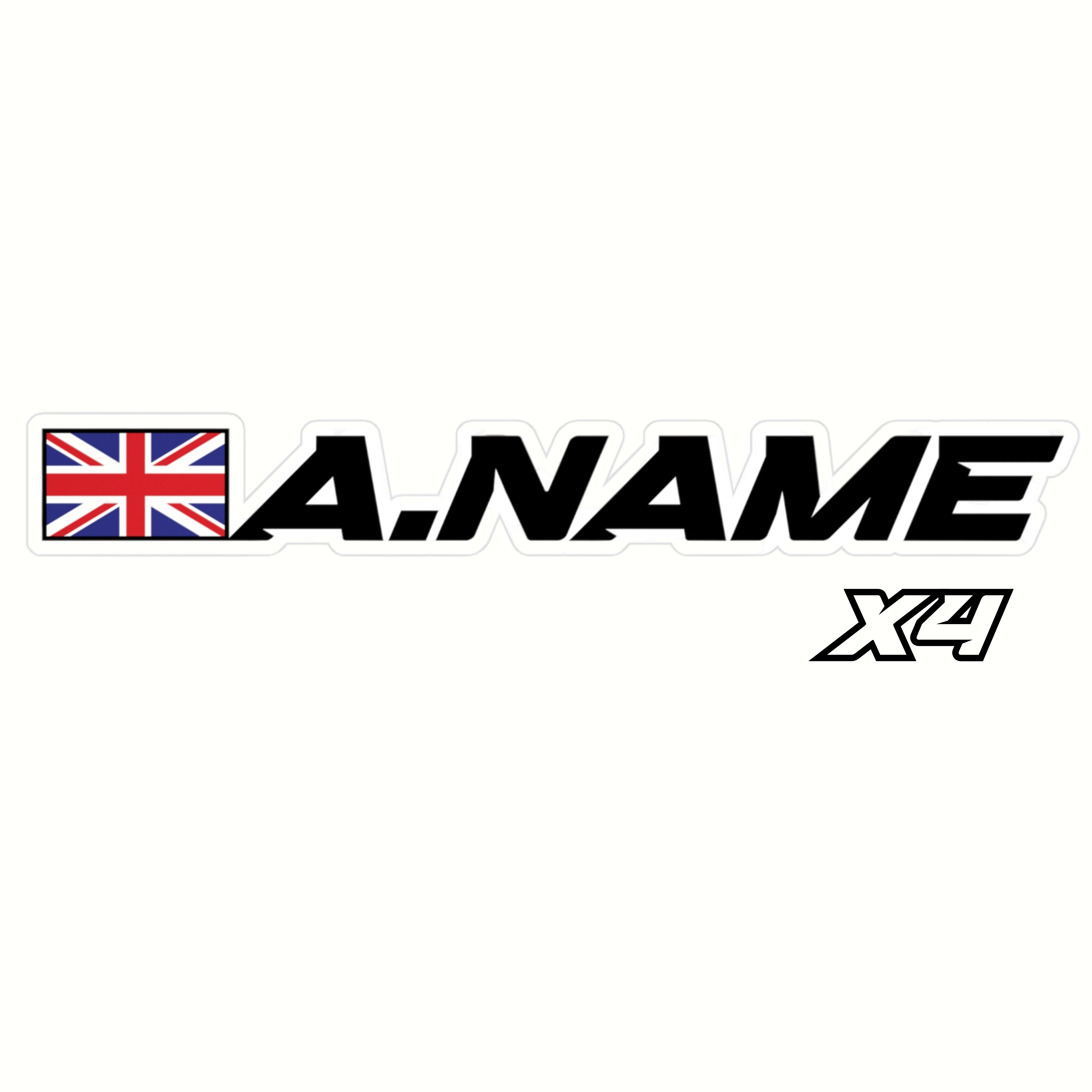 Custom Name Stickers‎ [x4]