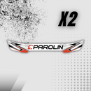 Parolin Visor Stickers (x2)